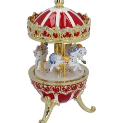 Nostalgische Weihnachtsdeko|Spieluhr Weihnachten-Karussell, Musikdose