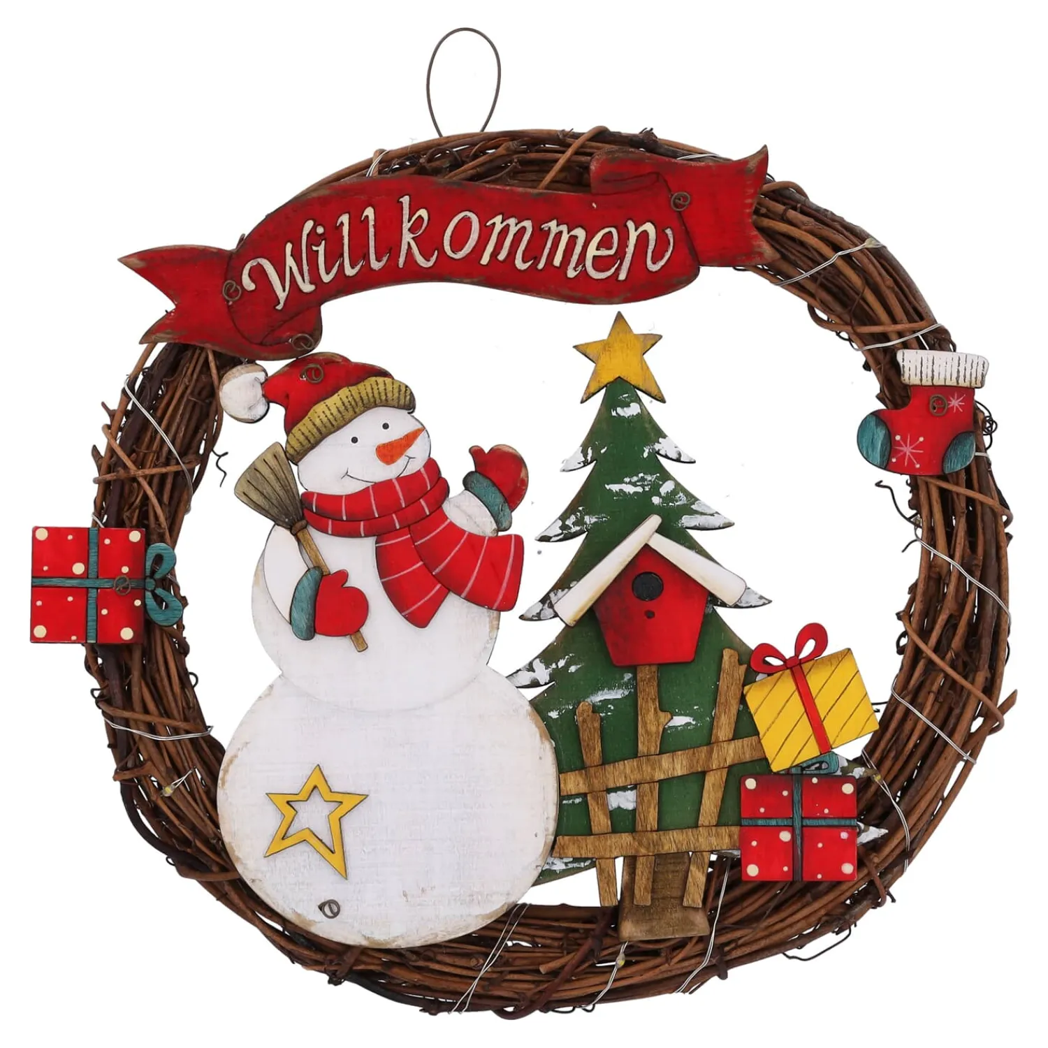 Hängedeko-Kranz "Hereinspaziert"