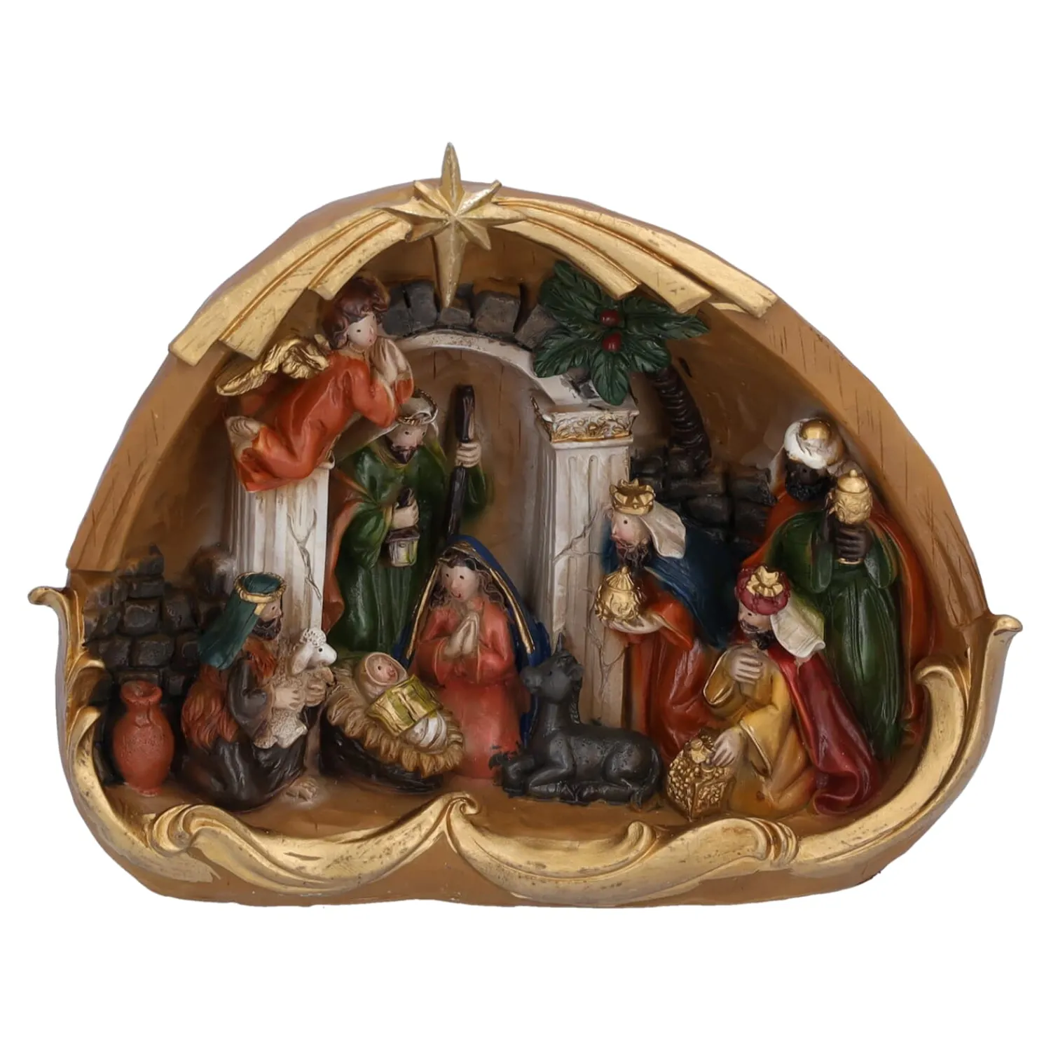 Krippen Und Krippenfiguren-Krippenszene "Anbetung der Könige"