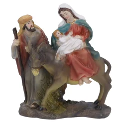 Krippen Und Krippenfiguren-Krippenszene "Heilige Familie mit Esel"