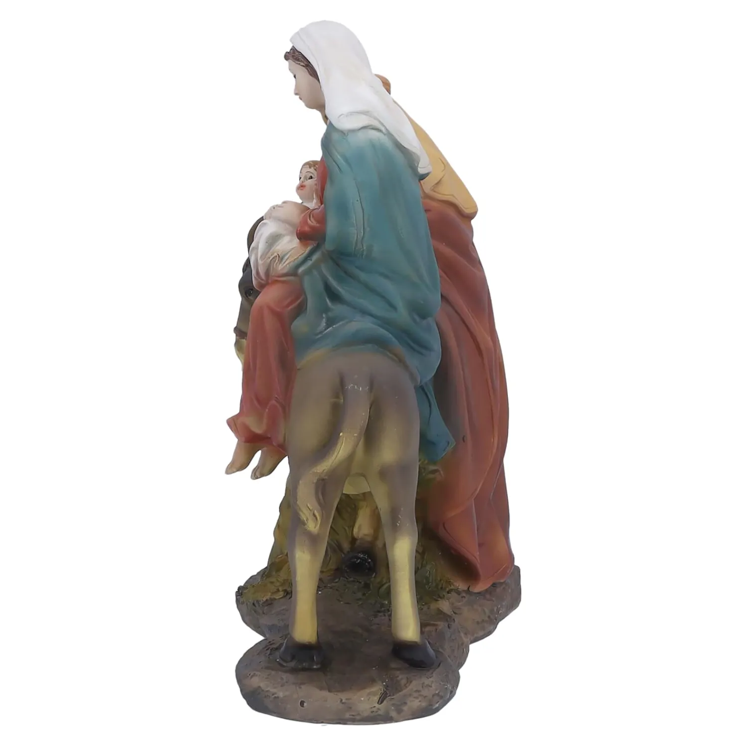 Krippen Und Krippenfiguren-Krippenszene "Heilige Familie mit Esel"