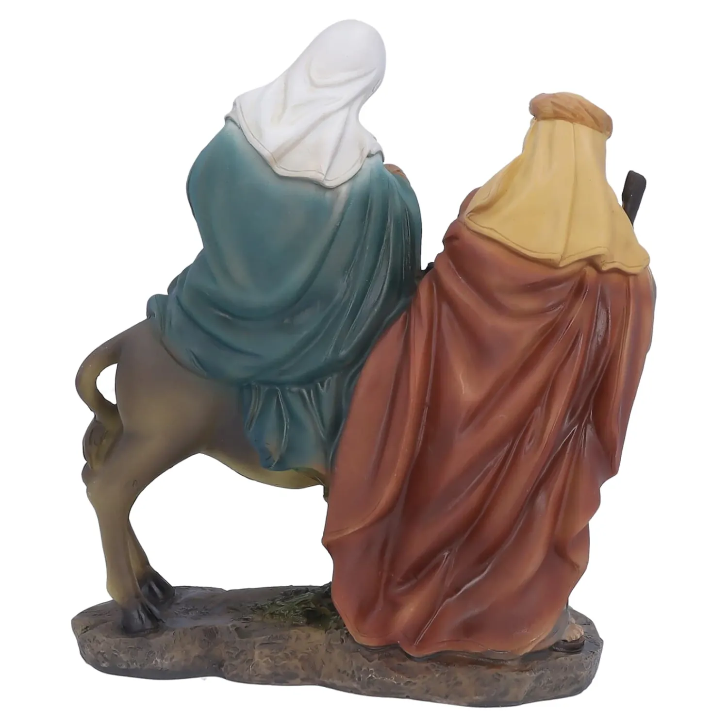 Krippen Und Krippenfiguren-Krippenszene "Heilige Familie mit Esel"