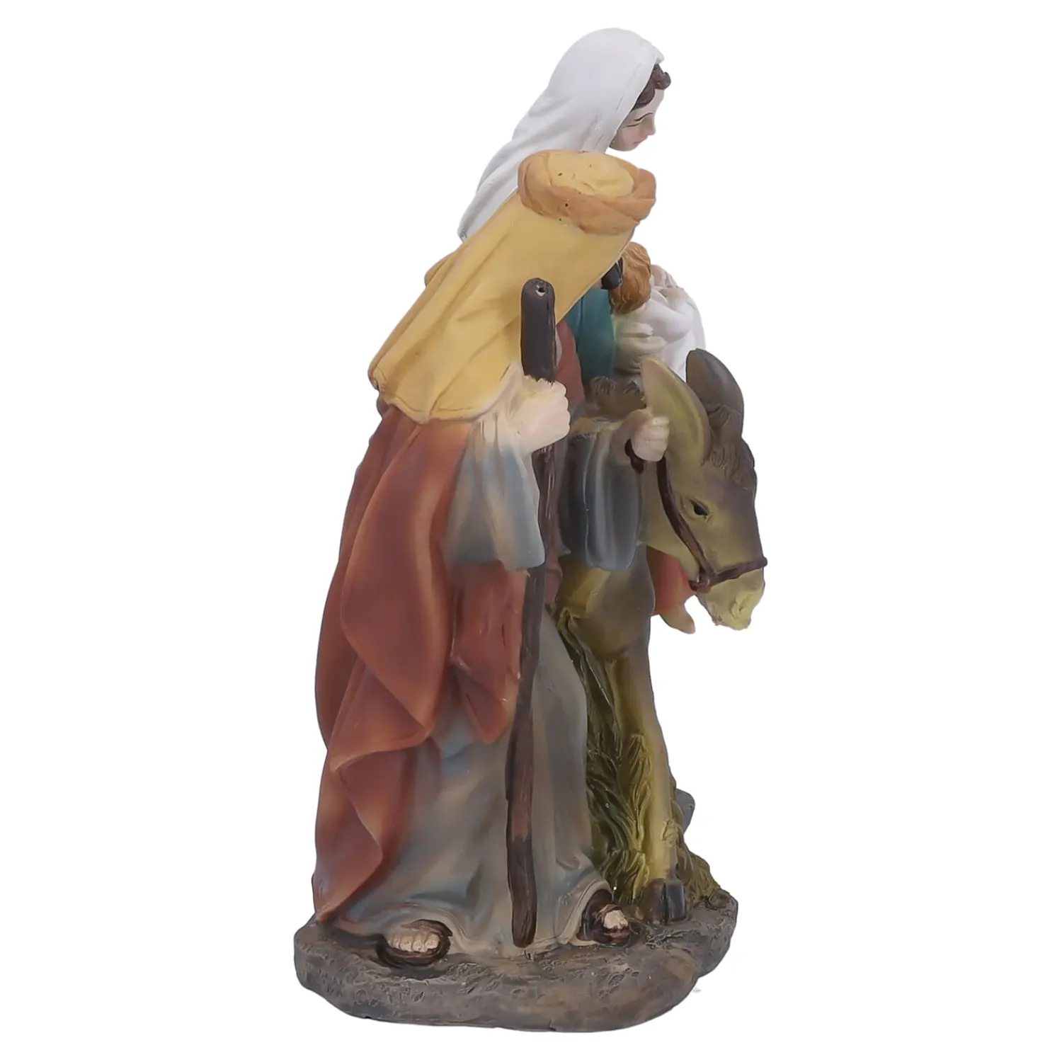 Krippen Und Krippenfiguren-Krippenszene "Heilige Familie mit Esel"