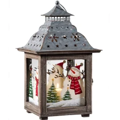 Laternen Weihnachten-Laterne "Hurra, es schneit"
