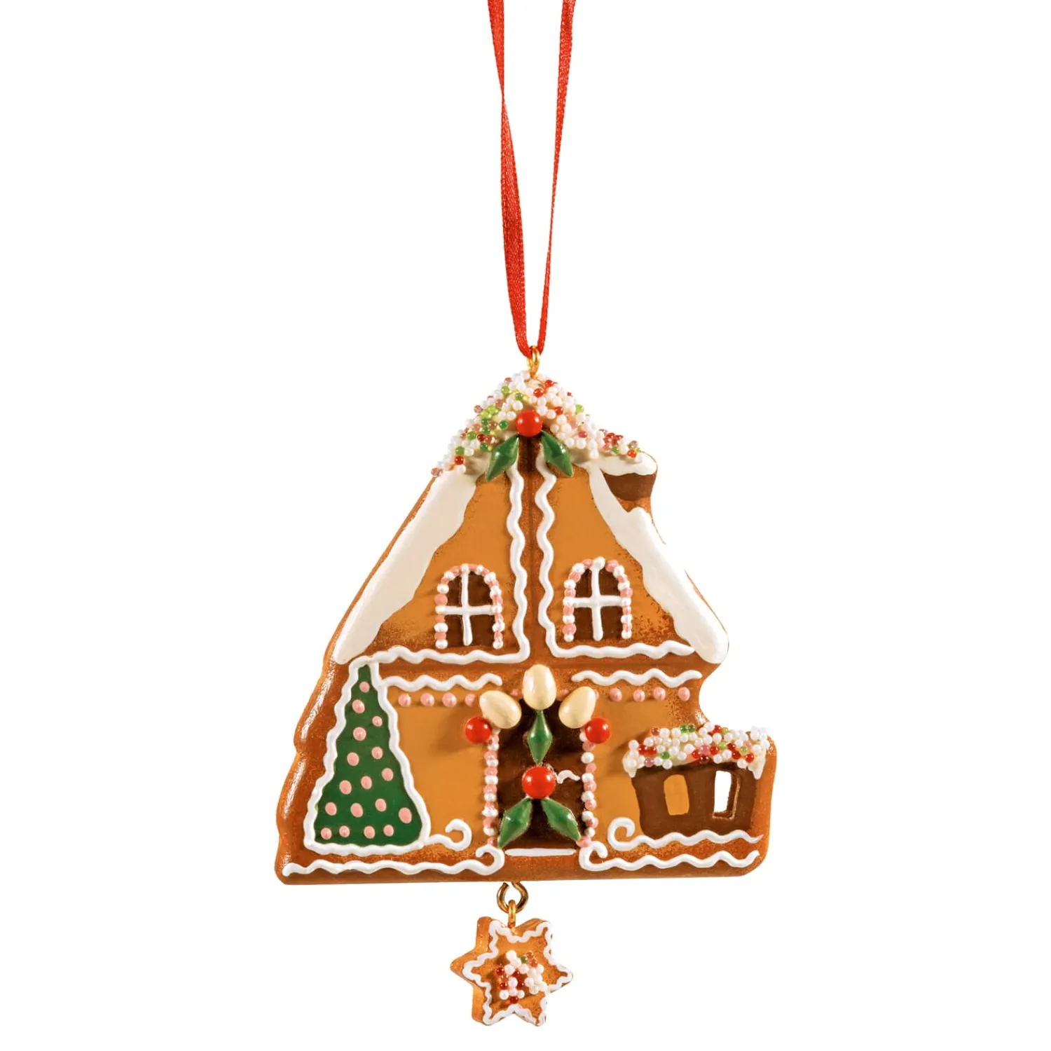Käthes Original Christbaumschmuck Holz-Lebkuchenhaus