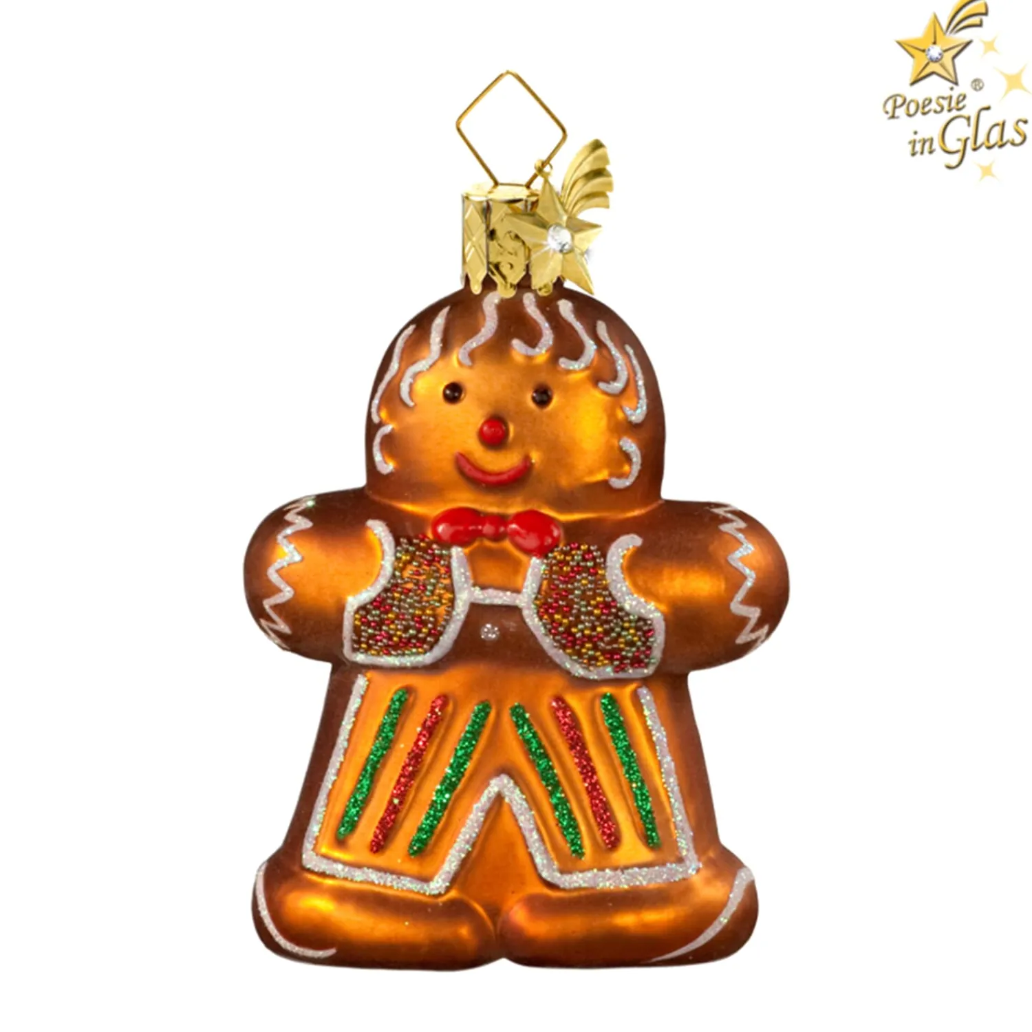 Poesie in Glas Weihnachtskugeln Aus Glas-Lebkuchen-Junge