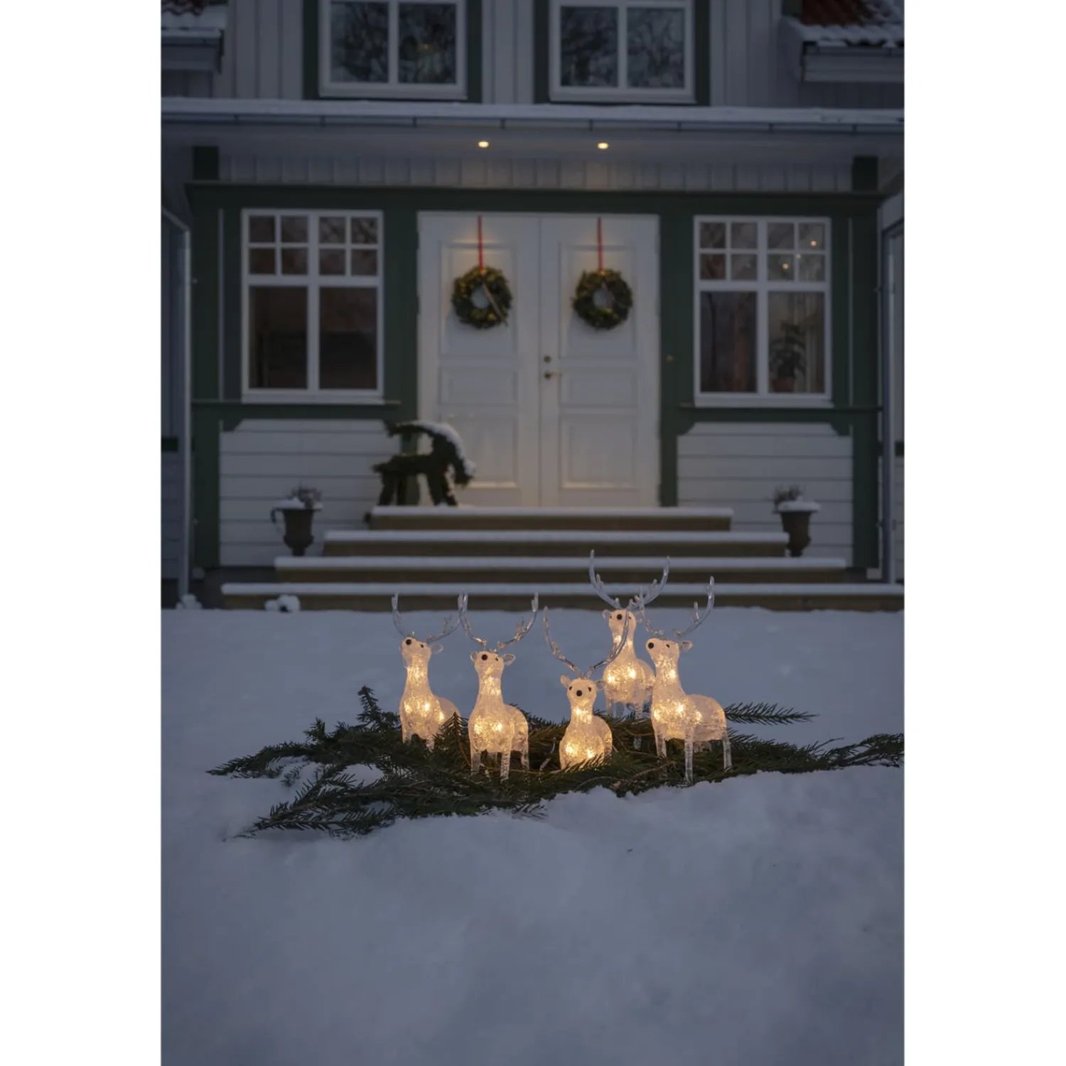 KONSTSMIDE Beleuchtung Außenbereich-LED Acryl Rentiere