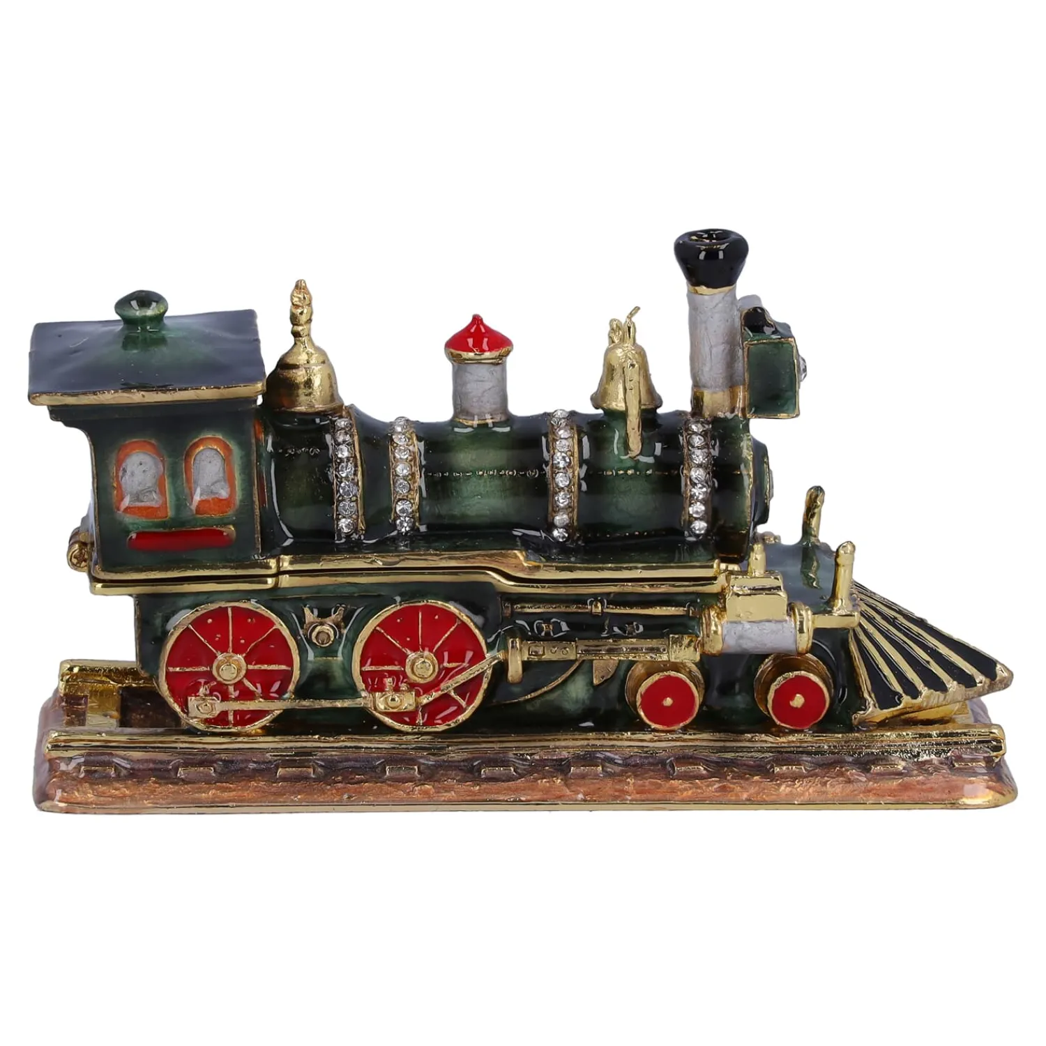 Nostalgische Weihnachtsdeko|Wohndeko-Lokomotive, Schatulle