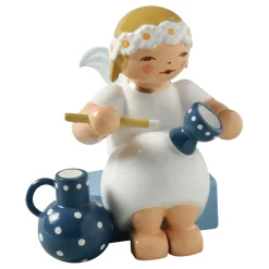 WENDT & KÜHN Wendt & Kühn Kollektion-Margeritenengel mit Becher und Krug, sitzend