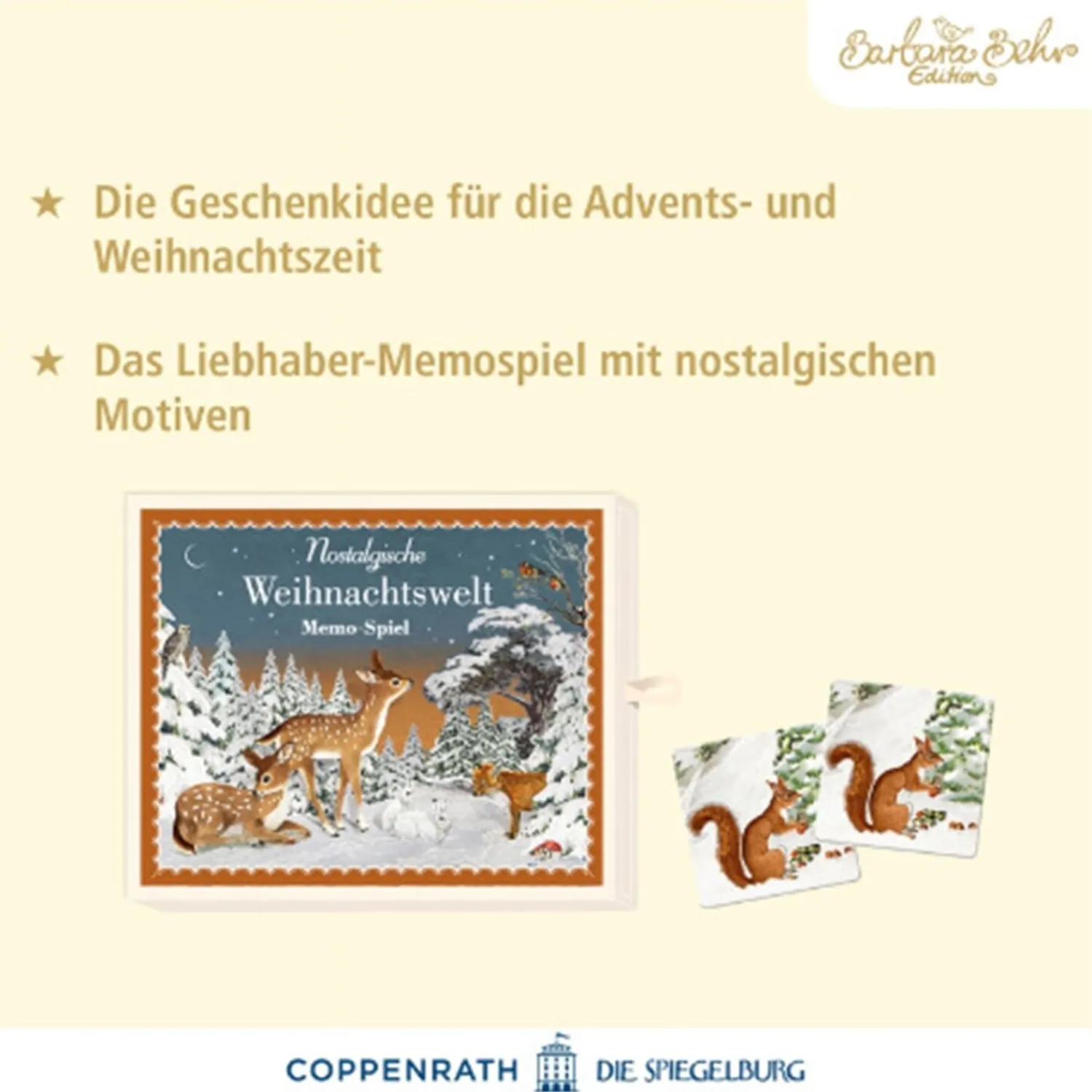 Spielzeug-Memo-Spiel, "Nostalgische Weihnachtswelt"