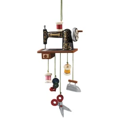 Käthes Original Nostalgische Weihnachtsdeko|Weihnachtsbaum Deko-Nähmaschine