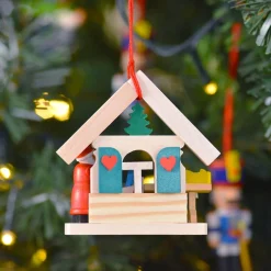Christbaumschmuck Holz-Nikolaus in der Spielzeugwerkstatt, Holz-Baumbehang