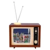 Nostalgische Weihnachtsdeko|Spieluhr Weihnachten-Nostalgiefernseher "Weihnachtsbescherung", Spieldose