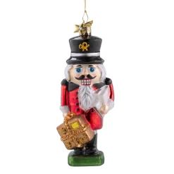 Poesie in Glas Weihnachtskugeln Aus Glas-Nussknacker als Postbote