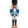 HODREWA Nussknacker Figuren-Nussknacker "Husar", blau, 27 cm