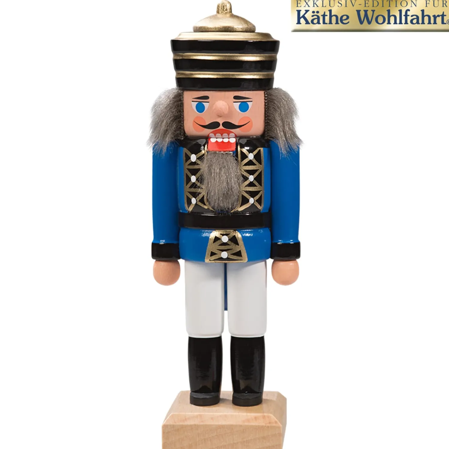 HODREWA Nussknacker Figuren-Nussknacker "König", blau, 14 cm