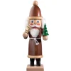 HODREWA Nussknacker Figuren-Nussknacker "Weihnachtsmann", braun/lasiert, 37 cm
