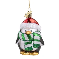Poesie in Glas Weihnachtskugeln Aus Glas-Pinguin, Glas-Baumbehang