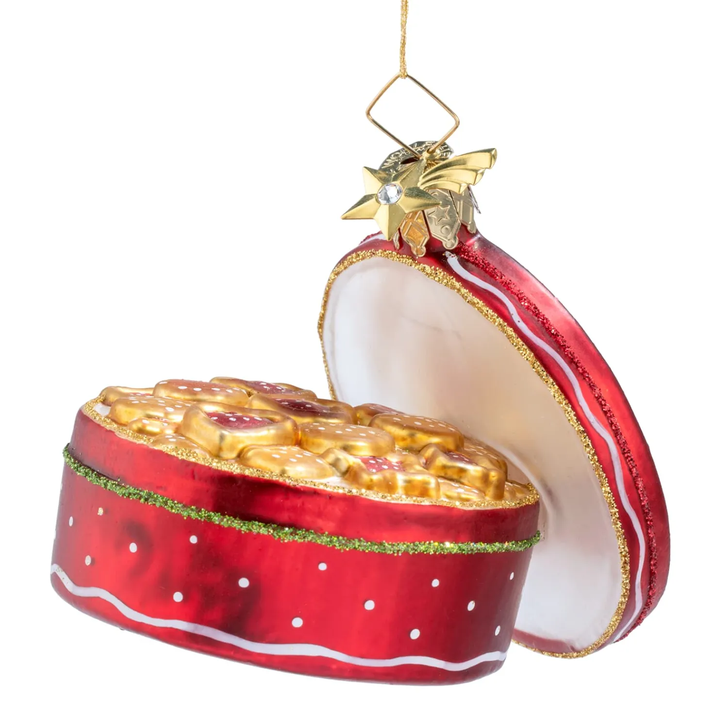 Poesie in Glas Weihnachtskugeln Aus Glas-Plätzchendose