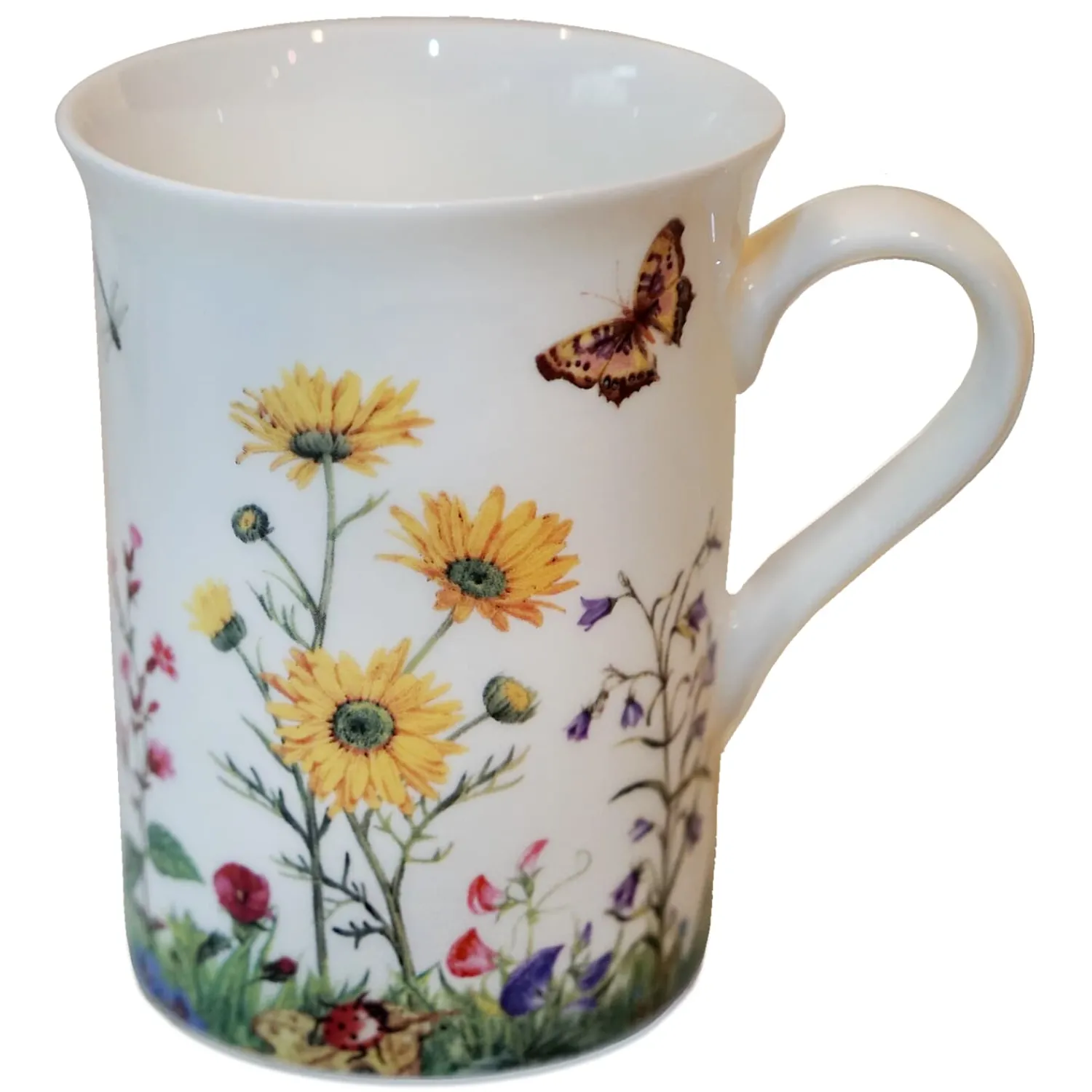 Tischdeko-Porzellan-Tasse "Blumenwiese"