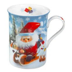 Tischdeko-Porzellan-Tasse "Fahrt in die Weihnacht"