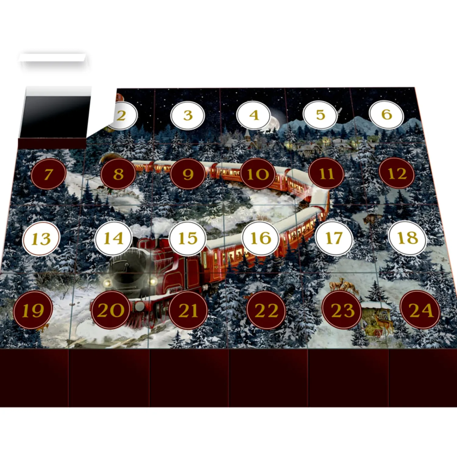 Spielzeug|Adventsdeko & Kalender-Puzzle-Adventskalender "Weihnachtsexpress"