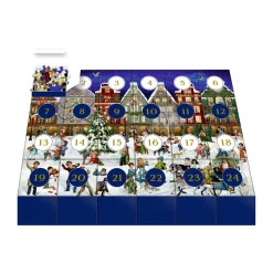 Spielzeug|Adventsdeko & Kalender-Puzzle-Adventskalender "Winterabend in der Stadt"