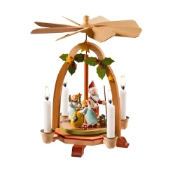 Käthes Original Weihnachtsdeko Holz|Weihnachtspyramiden-Pyramide "Engelzauber"