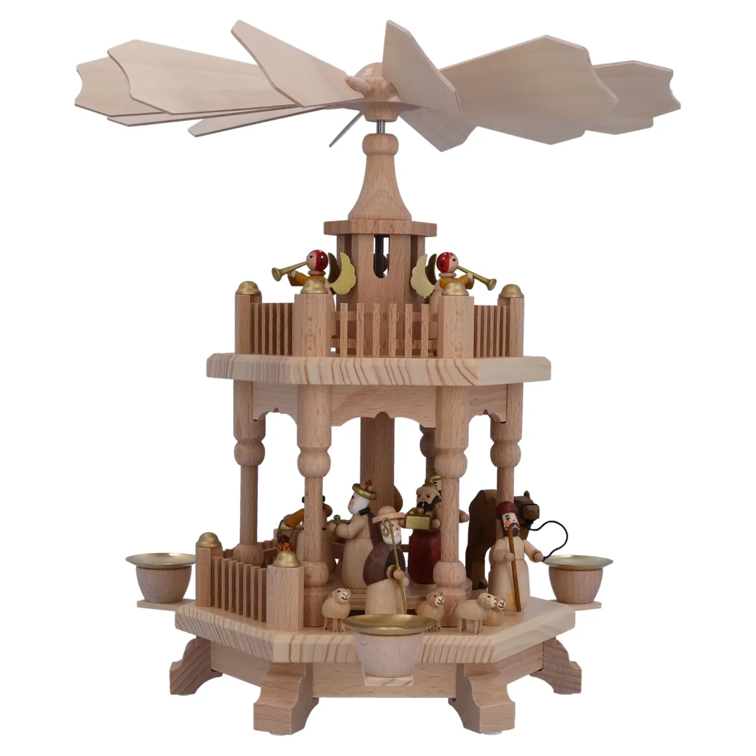 Käthes Original Weihnachtspyramiden-Pyramide "Fanfarenklänge"