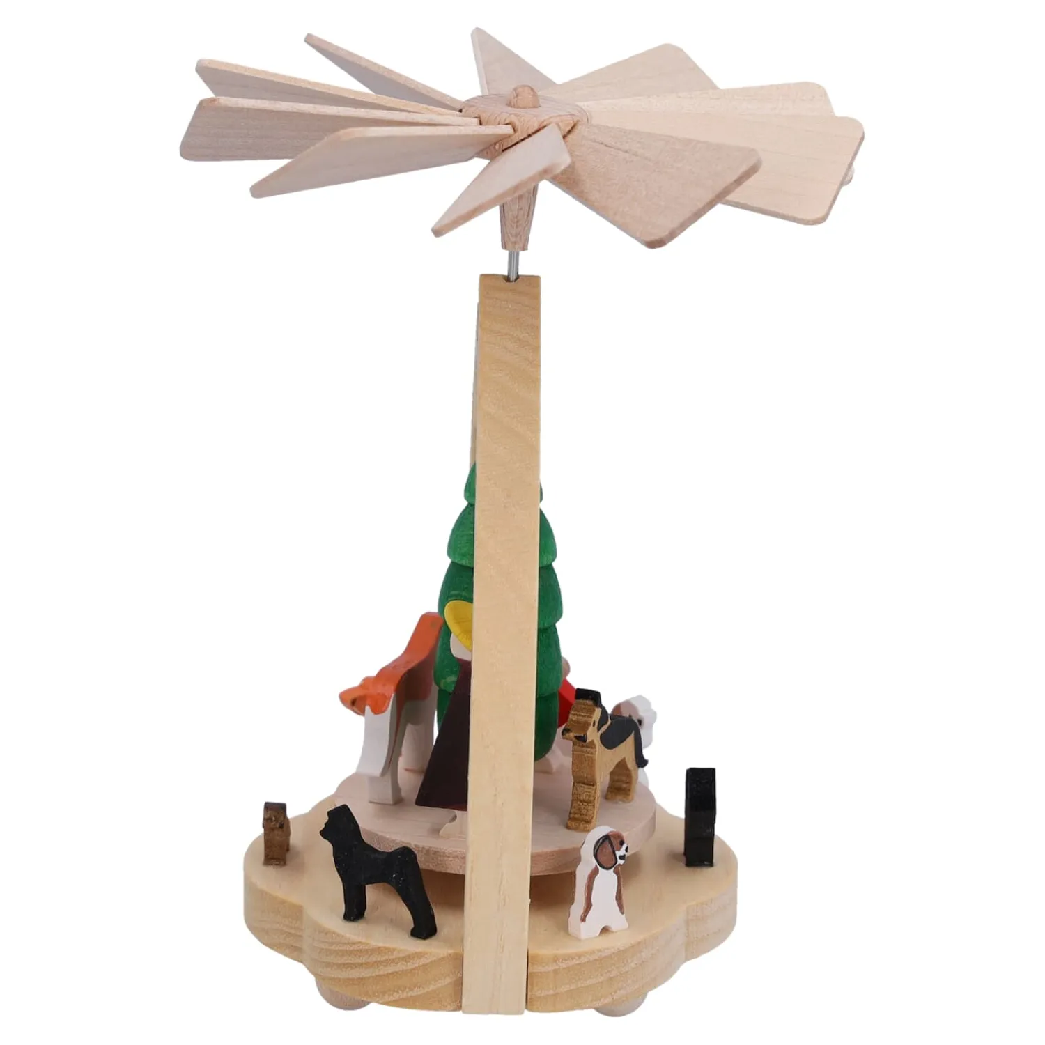 Richard Glässer Weihnachtspyramiden-Pyramide "Hundeschule", Wärmespiel