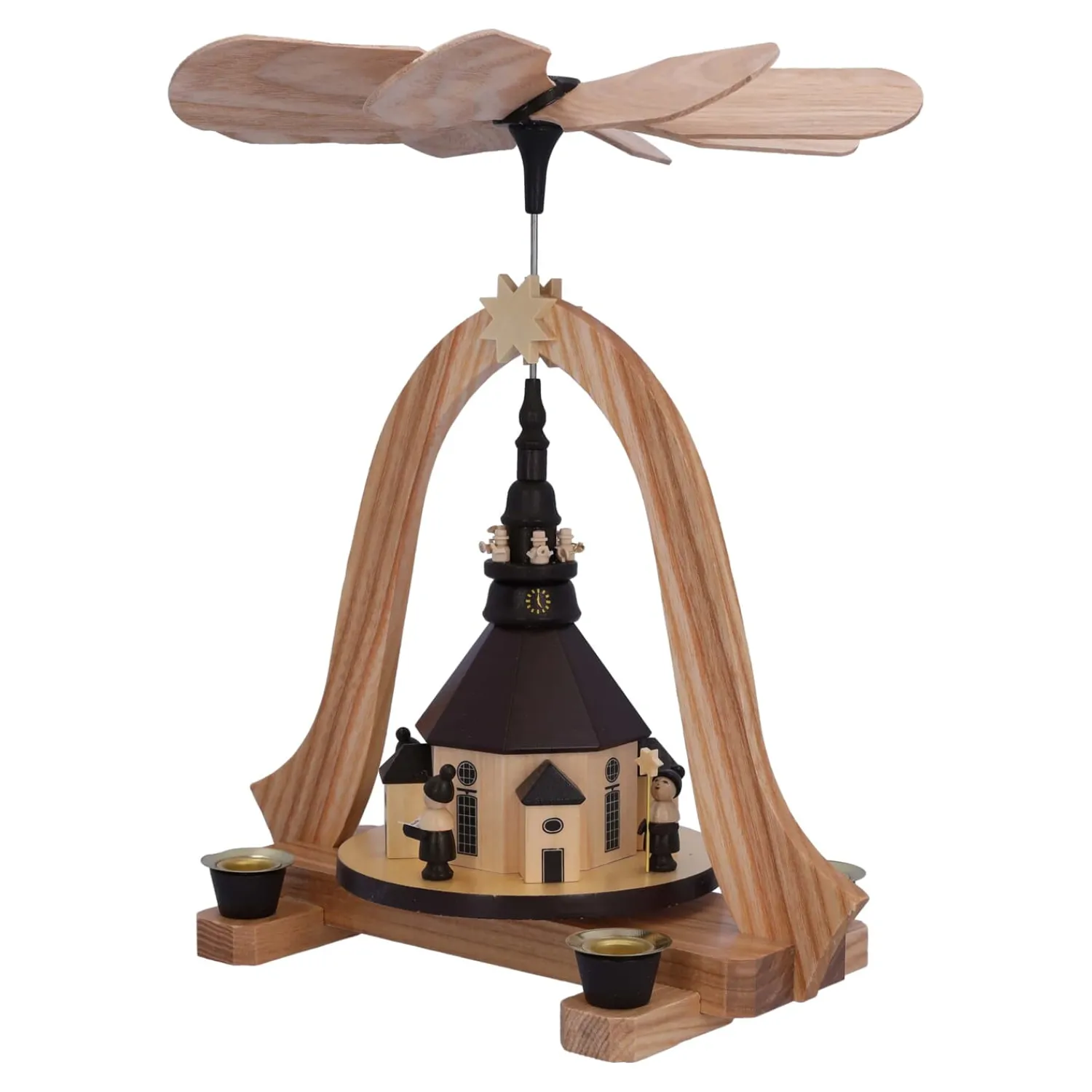 Weihnachtspyramiden-Pyramide "Seiffener Kirche"