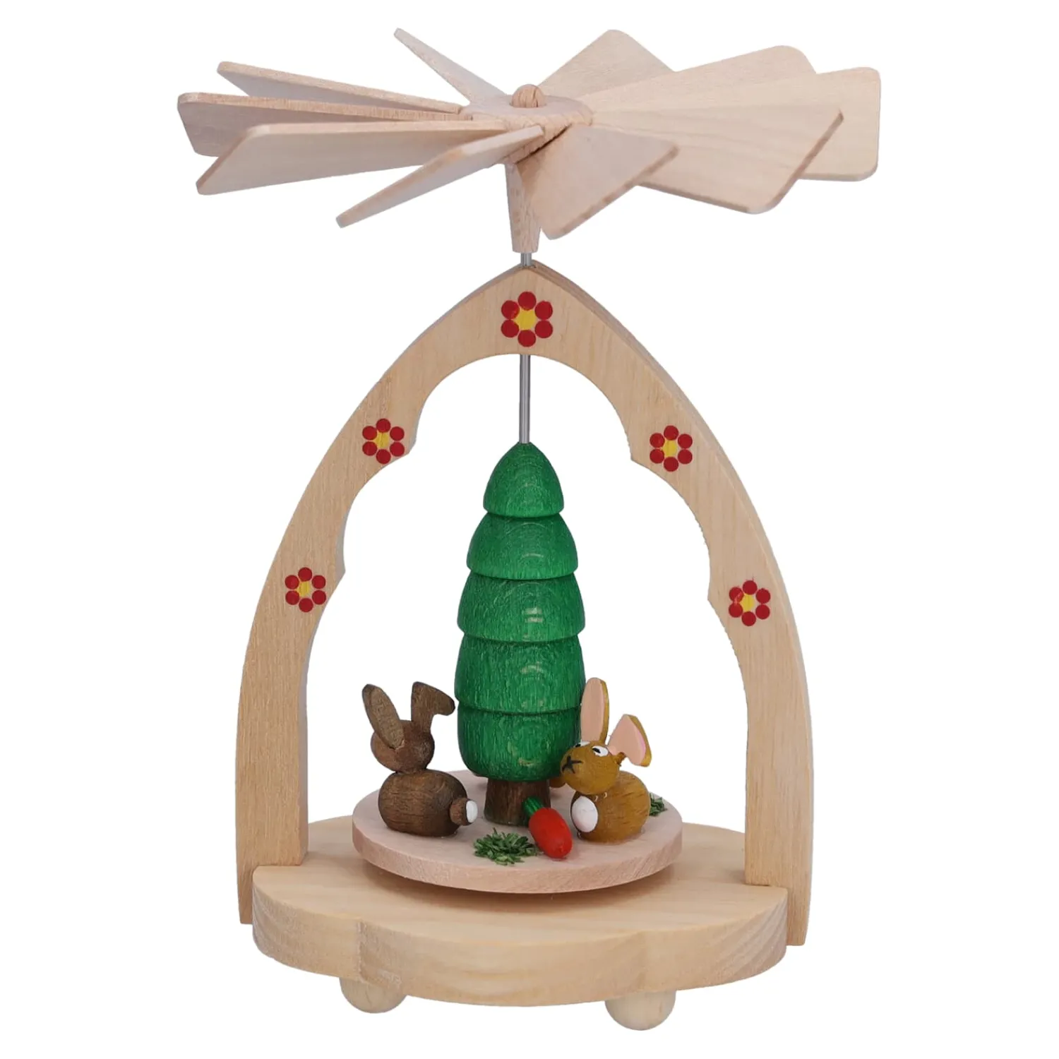 Richard Glässer Weihnachtspyramiden-Pyramiden Wärmespiel "Hasen"