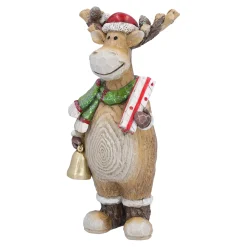 Standfiguren-Rentier mit Geschenk