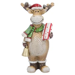 Standfiguren-Rentier mit Geschenk