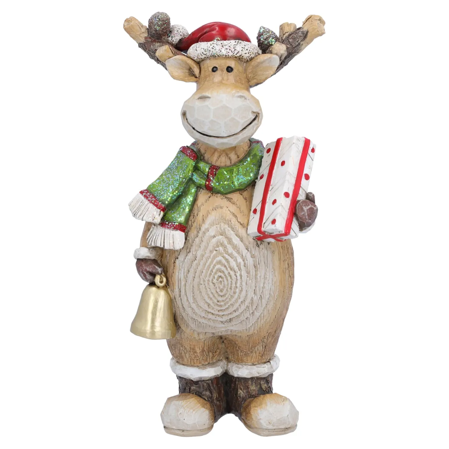 Standfiguren-Rentier mit Geschenk