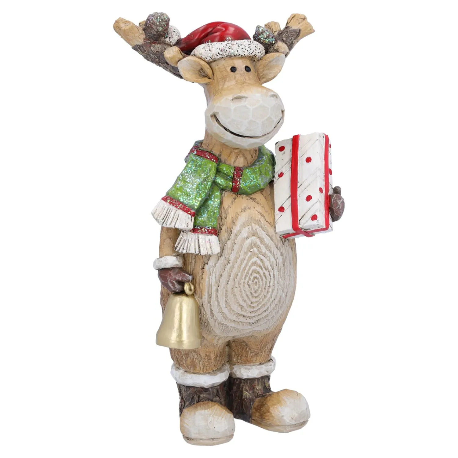 Standfiguren-Rentier mit Geschenk