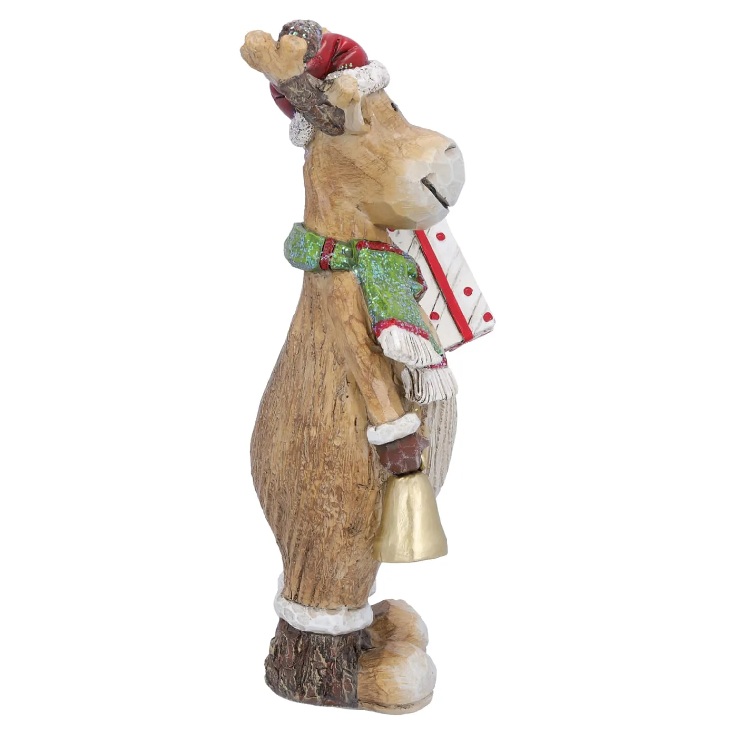 Standfiguren-Rentier mit Geschenk