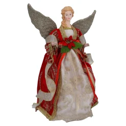 Standfiguren-Rot-Goldener Engel, 44 cm