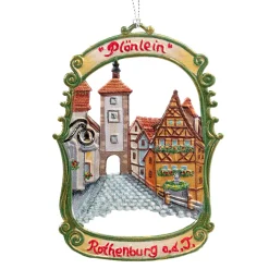 Käthes Original Baumschmuck Aus Zinn-Rothenburg Plönlein