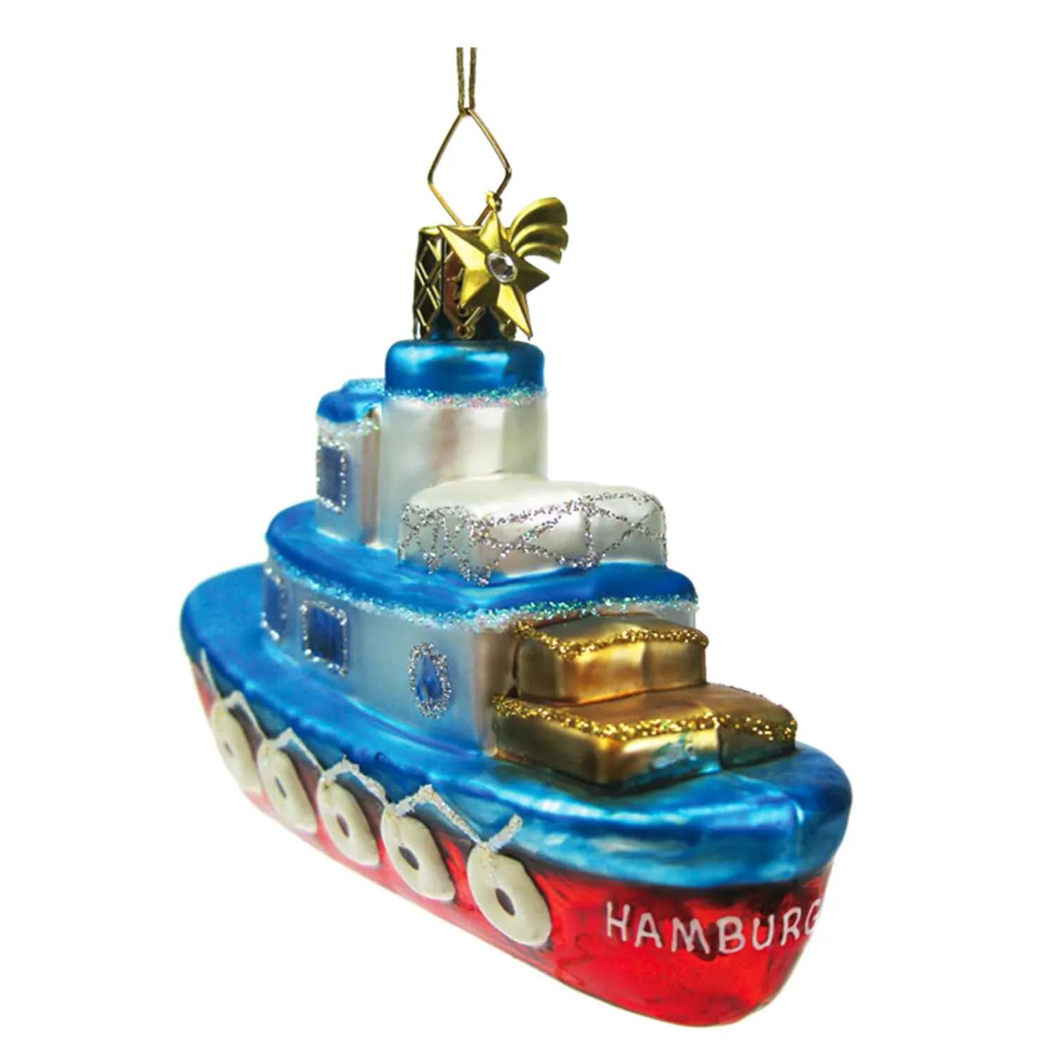 Poesie in Glas Deutschland Motive|Weihnachtskugeln Aus Glas-Schiff