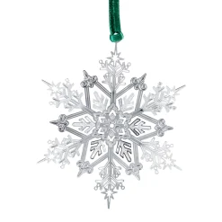 Baumschmuck Aus Metall-Schneeflocke, silberfarben, Metall-Baumbehang