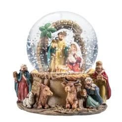 Krippen Und Krippenfiguren|Schneekugeln Weihnachten-Schneekugel "Krippenszene"