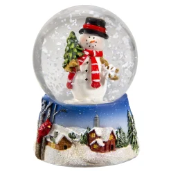 Schneekugeln Weihnachten-Schneekugel "Schneemanns Bäumchen"