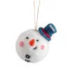 Baumschmuck Aus Filz-Schneemann aus Filz
