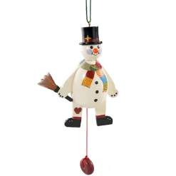 Käthes Original Christbaumschmuck Holz-Schneemann, beweglich