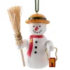 Käthes Original Christbaumschmuck Holz-Schneemann mit Besen