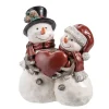 Standfiguren-Schneemannpaar mit Herz