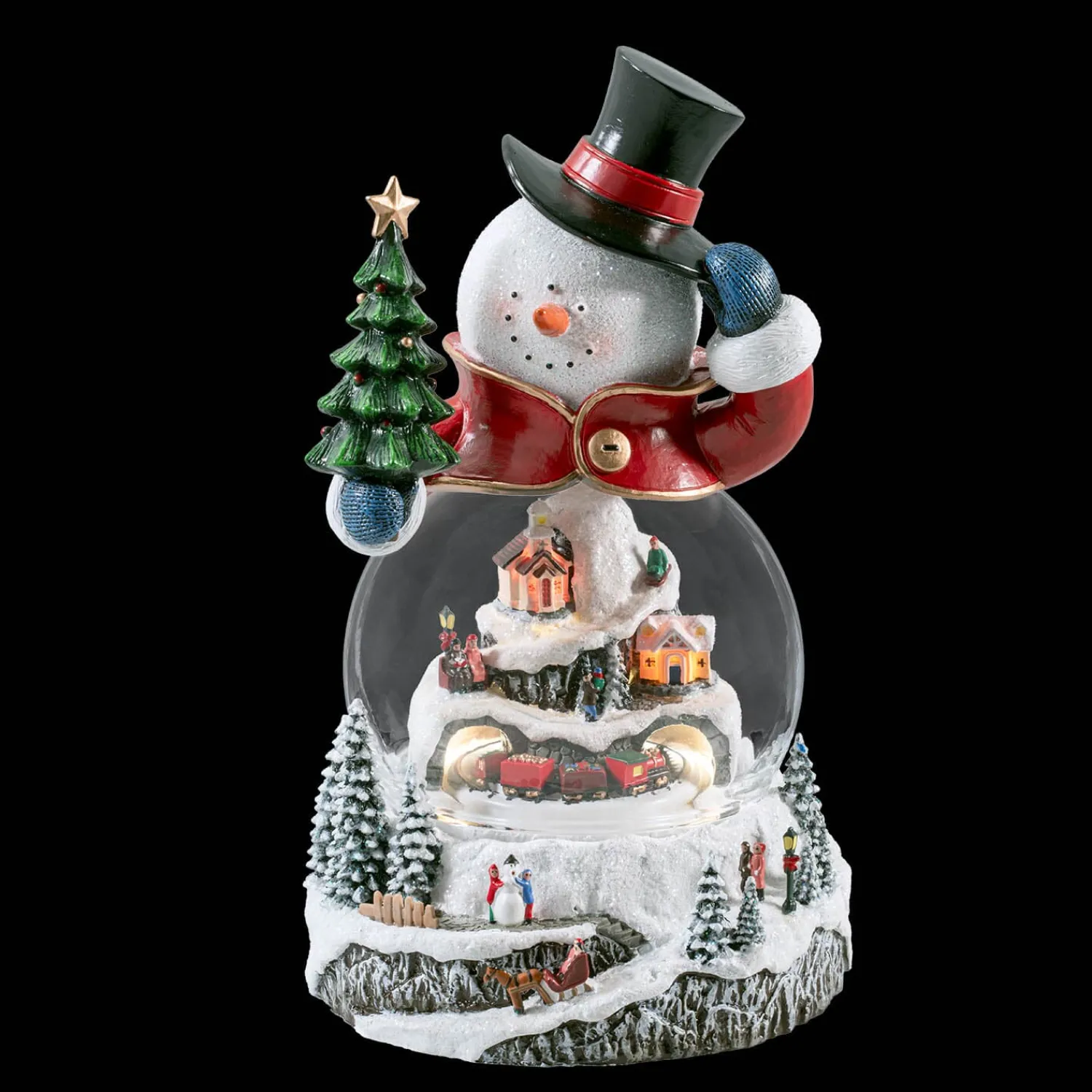 Schneekugeln Weihnachten|Spieluhr Weihnachten-Schneemanns Wintertag, Spieldose