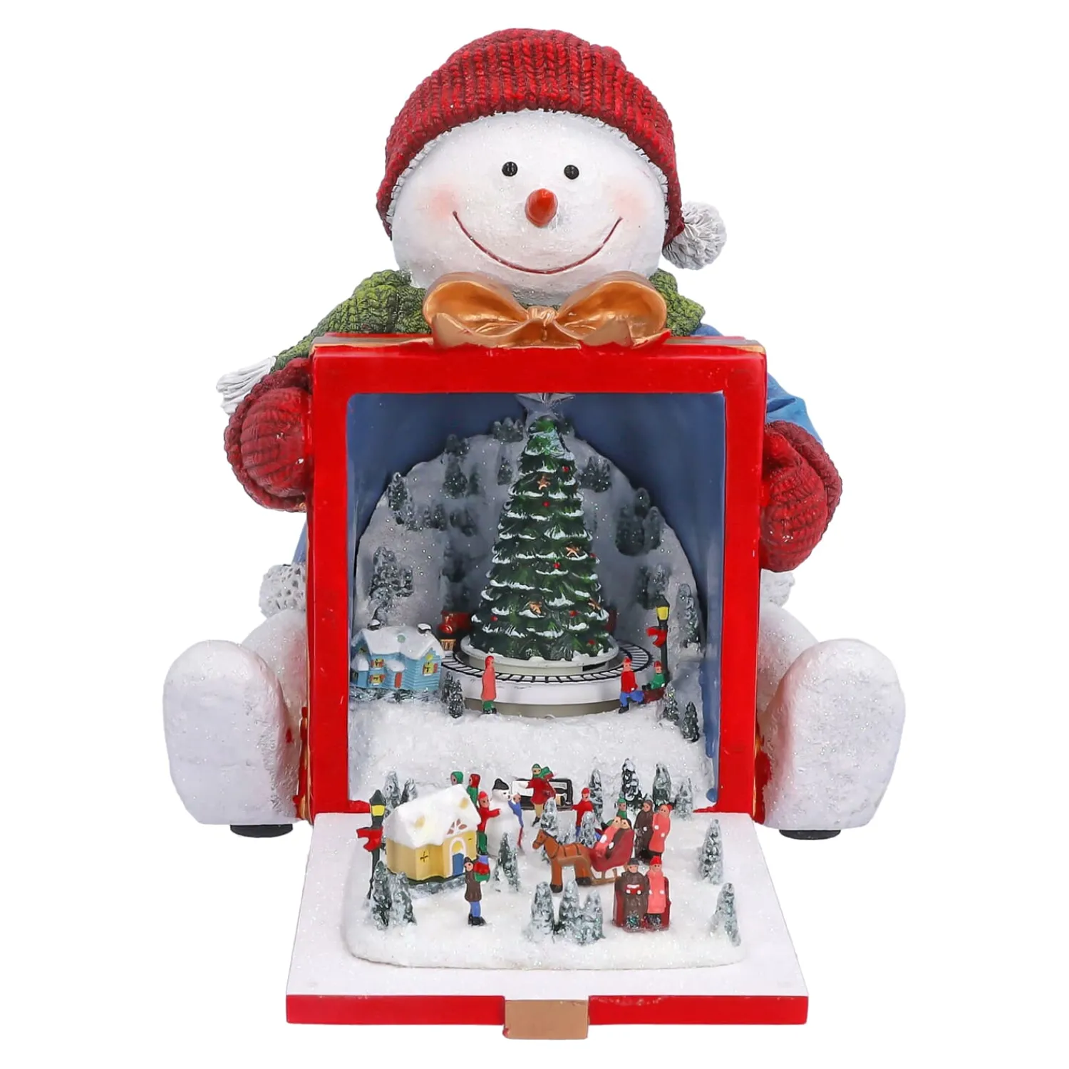 Spieluhr Weihnachten-Schneemanns Winterwelt, Musikdose