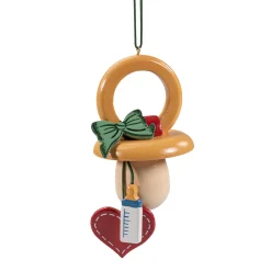 Käthes Original Christbaumschmuck Holz-Schnuller, Holz-Baumbehang